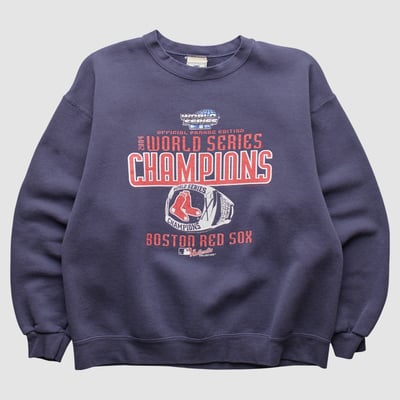 Boston Red Sox Lee Apparel 2004 Pullover Sweatshirt - Navy - S by Fanatics Real Vintage
