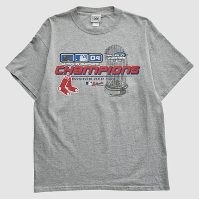 Boston Red Sox Lee Apparel 2004 T-shirt - Heather Gray - M by Fanatics Real Vintage