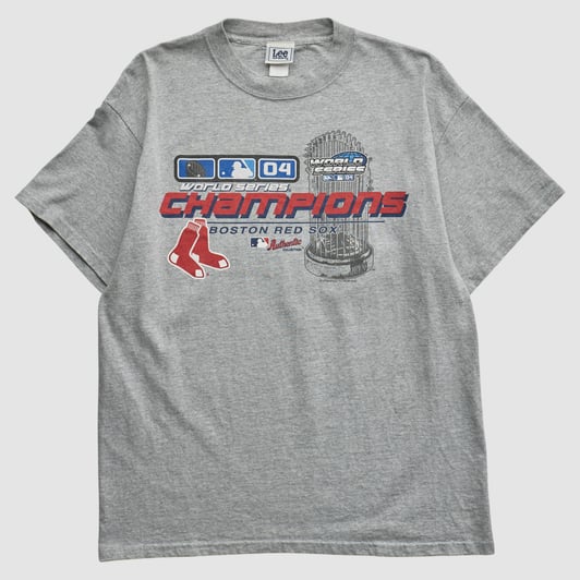Boston Red Sox Lee Apparel 2004 T-shirt - Heather Gray - M by Fanatics Real Vintage