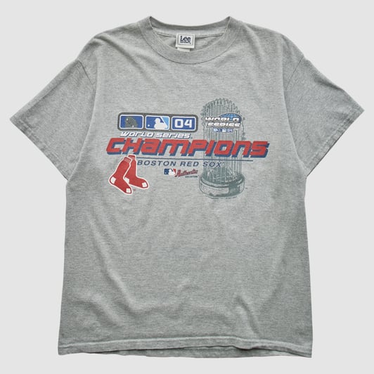 Boston Red Sox Lee Apparel 2004 T-shirt - Heather Gray - S by Fanatics Real Vintage