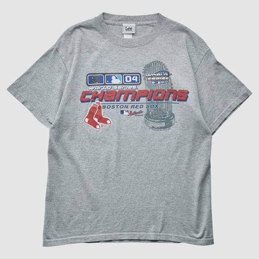 Boston Red Sox Lee Apparel 2004 T-shirt - Heather Gray - S by Fanatics Real Vintage