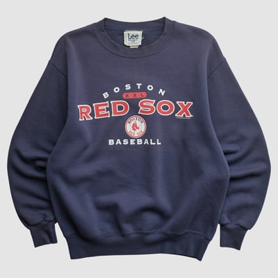 Boston Red Sox Lee Apparel 90s Pullover Sweatshirt - Navy - XS by Fanatics Real Vintage