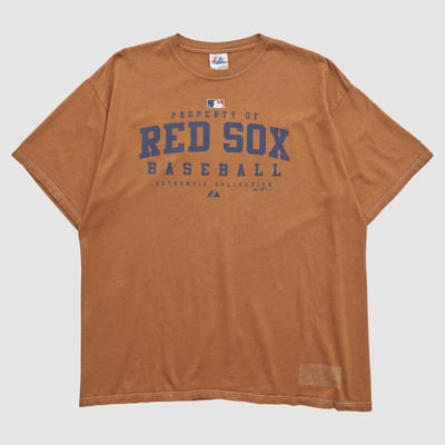 Boston Red Sox Majestic 2000s T-shirt - Clay - 2XL by Fanatics Real Vintage