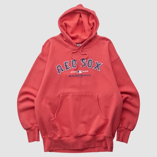 Boston Red Sox Majestic 2002 Hooded Pullover Sweatshirt - Red - XL by Fanatics Real Vintage
