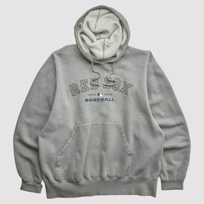 Boston Red Sox Majestic 2003 Hooded Pullover Sweatshirt - Heather Gray - M by Fanatics Real Vintage