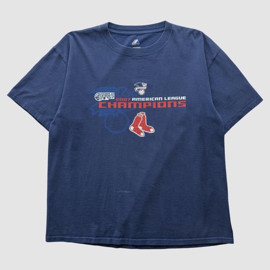 Boston Red Sox Majestic 2007 T-shirt - Navy - M by Fanatics Real Vintage