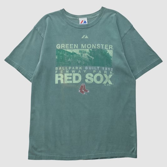 Boston Red Sox Majestic 2010 T-shirt - Green - L by Fanatics Real Vintage