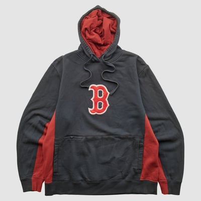 Boston Red Sox Majestic 2010s Hooded Pullover Sweatshirt - Black - S by Fanatics Real Vintage