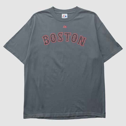 Boston Red Sox Majestic 2010s T-shirt - Gray - XL by Fanatics Real Vintage
