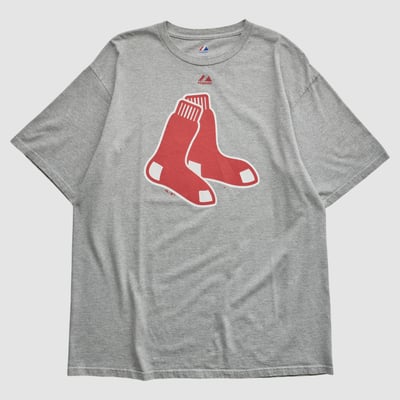 Boston Red Sox Majestic 2010s T-shirt - Heather Gray - 2XL by Fanatics Real Vintage