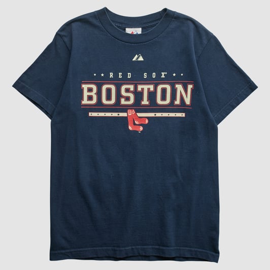 Boston Red Sox Majestic 2010s T-shirt - Navy - XS by Fanatics Real Vintage