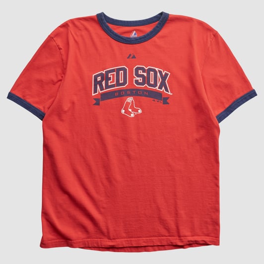Boston Red Sox Majestic 2010s T-shirt - Red - M by Fanatics Real Vintage