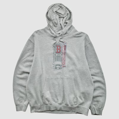 Boston Red Sox Majestic 2013 Hooded Pullover Sweatshirt - Heather Gray - M by Fanatics Real Vintage