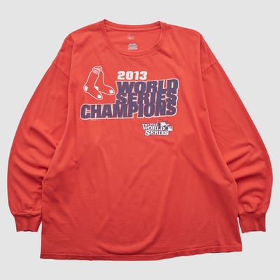 Boston Red Sox Majestic 2013 Long Sleeve T-shirt - Red - 2XL by Fanatics Real Vintage
