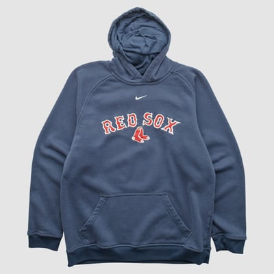 Boston Red Sox Nike 2000s Hooded Pullover Sweatshirt - Navy - XS by Fanatics Real Vintage