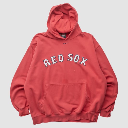 Boston Red Sox Nike 2000s Hooded Pullover Sweatshirt - Red - XL by Fanatics Real Vintage
