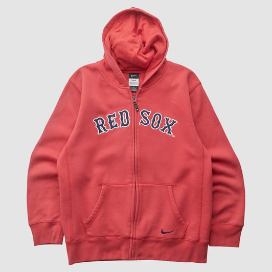 Boston Red Sox Nike 2010s Hooded Full Zip Sweatshirt - Red - XS by Fanatics Real Vintage
