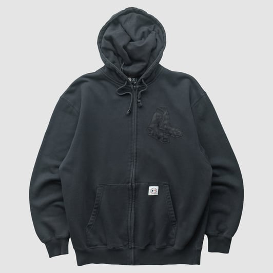 Boston Red Sox Stitches 2010s Hooded Full Zip Sweatshirt - Black - XS by Fanatics Real Vintage