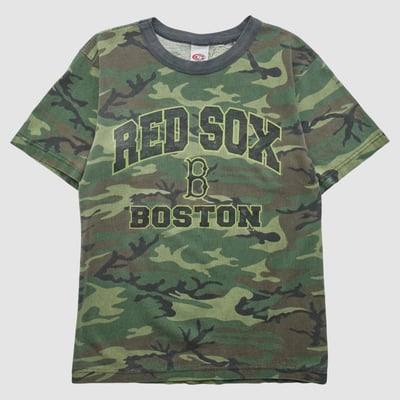Boston Red Sox True Fan 2000s T-shirt - Camo - S by Fanatics Real Vintage