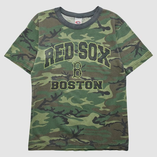 Boston Red Sox True Fan 2000s T-shirt - Camo - S by Fanatics Real Vintage