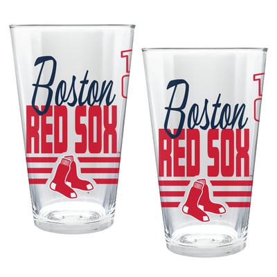 Boston Red Sox Two-Piece 16oz. Heritage Pint Glass Set
