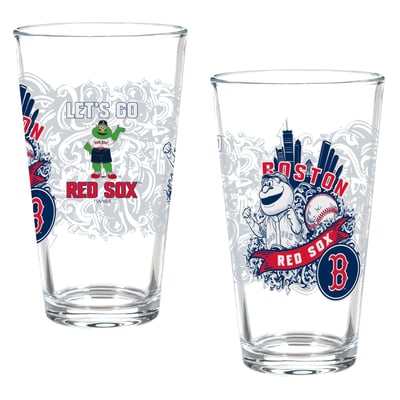 Boston Red Sox Two-Piece 16oz. Hometown Series Pint Glass Set