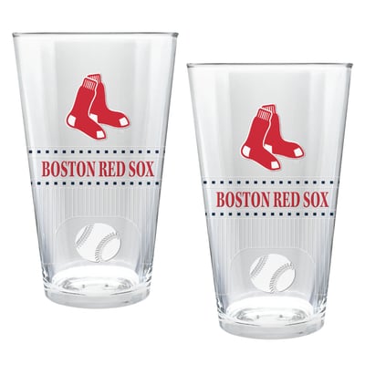 Boston Red Sox Two-Piece 16oz. Stadium Pint Glass Set
