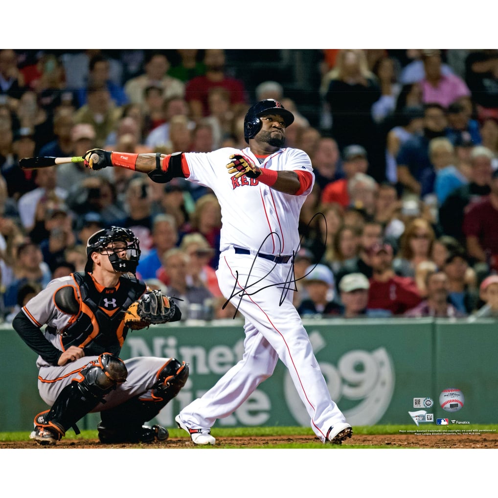 David Ortiz Boston Red Sox Fanatics Authentic Autographed 16" x 20" Hitting Photograph
