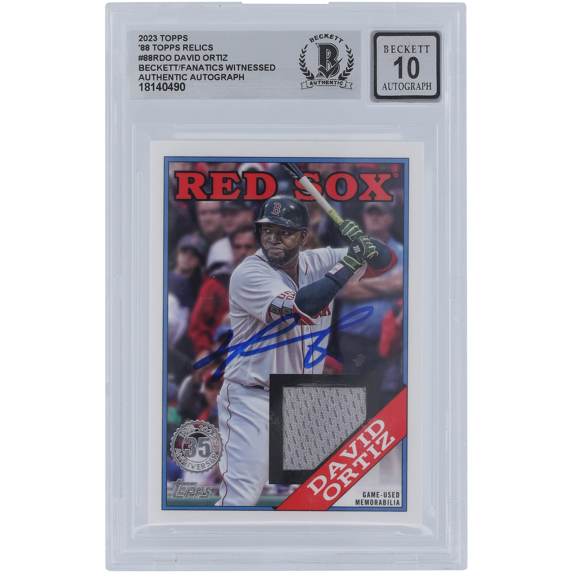 David Ortiz Boston Red Sox Autographed 2023 Topps 