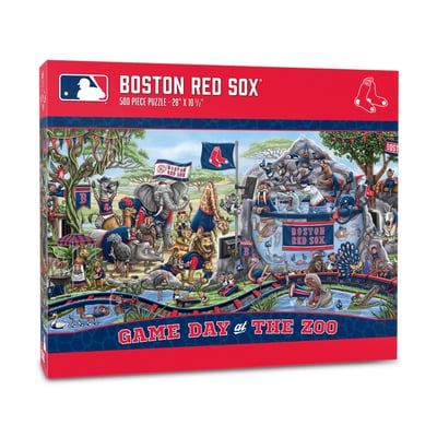 Boston Red Sox Fanpoint 10.5" x 28" Game Day at the Zoo 500-Piece Puzzle