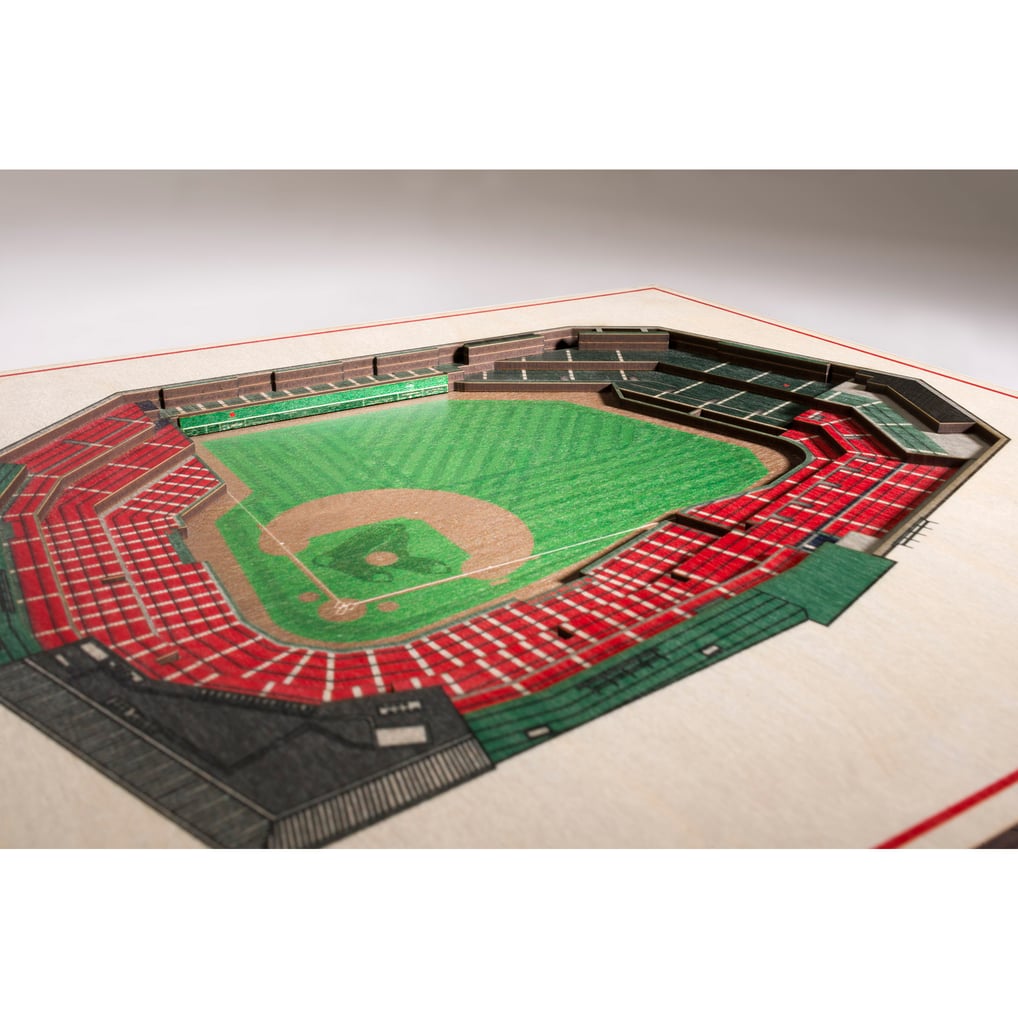 Boston Red Sox Fanpoint 17'' x 13'' 5-Layer 3D StadiumView Wall Art