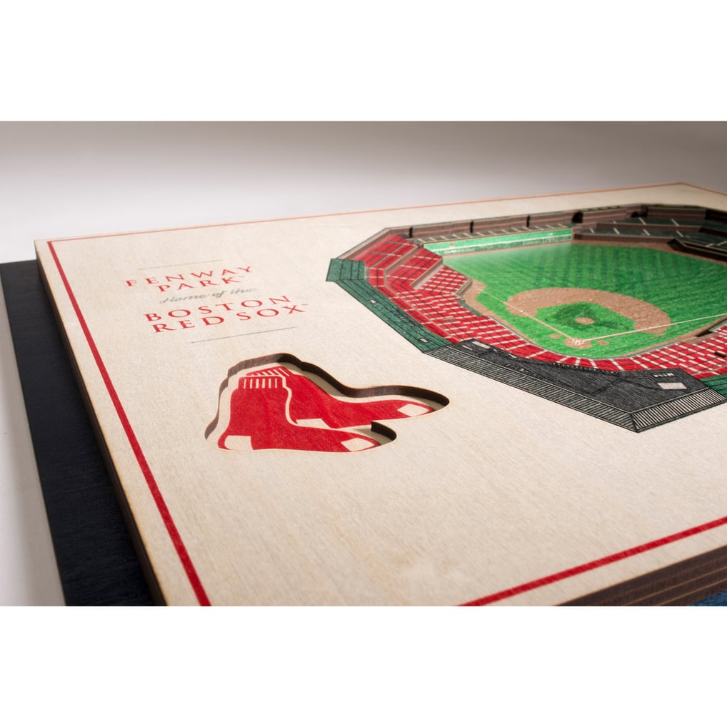 Boston Red Sox Fanpoint 17'' x 13'' 5-Layer 3D StadiumView Wall Art