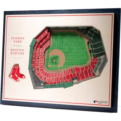 Boston Red Sox Fanpoint 17'' x 13'' 5-Layer 3D StadiumView Wall Art