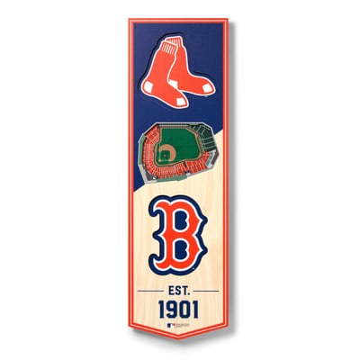 Boston Red Sox Fanpoint 6'' x 19'' 3D StadiumView Banner