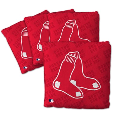 Boston Red Sox Fanpoint Four-Piece Cornhole Bag Set