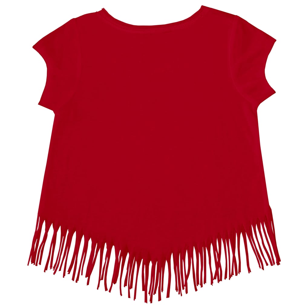 Girls Youth Boston Red Sox Tiny Turnip Red Shark Fringe T-Shirt