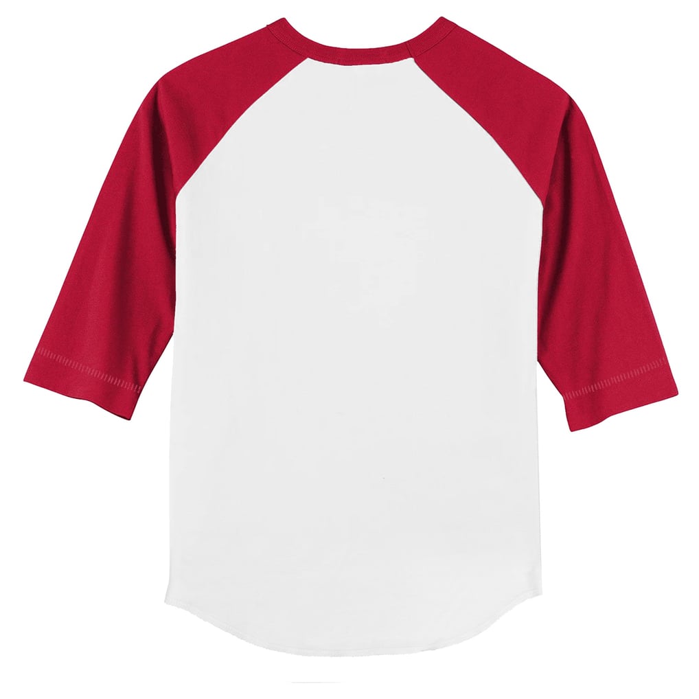 Boston Red Sox Tiny Turnip Infant Blooming Baseballs Raglan 3/4 Sleeve T-Shirt - White/Red