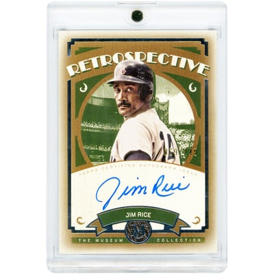 Jim Rice Boston Red Sox Autographed 2025 Topps Museum Collection Retrospective Signatures #RS-JR #69/149 Card