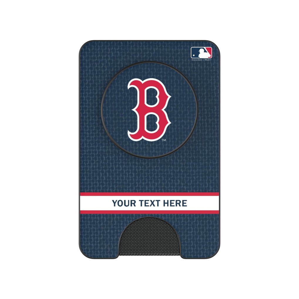 Boston Red Sox Keyscaper Personalized Solid PopSockets Magnetic Wallet