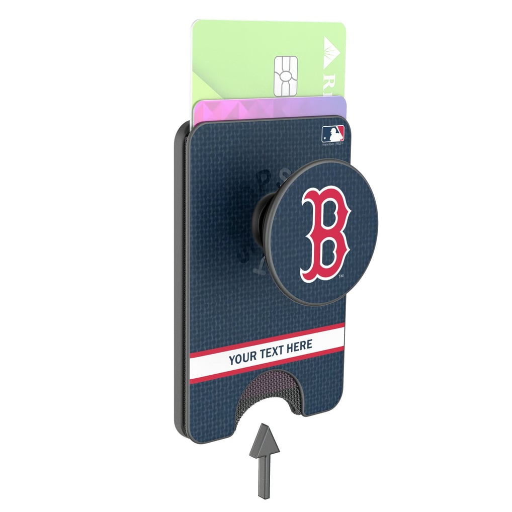 Boston Red Sox Keyscaper Personalized Solid PopSockets Magnetic Wallet