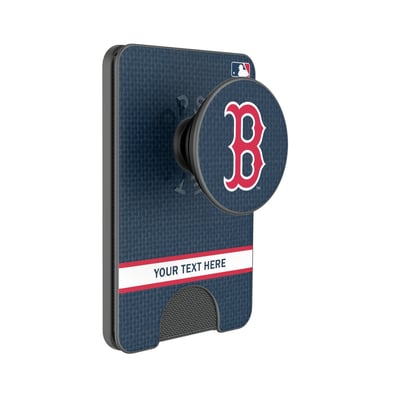 Boston Red Sox Keyscaper Personalized Solid PopSockets Magnetic Wallet