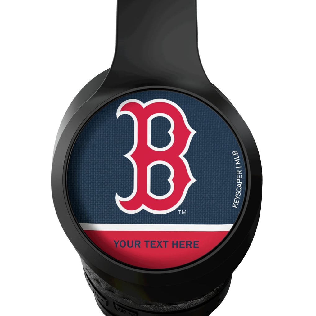 Boston Red Sox Keyscaper Personalized Solid Wireless Bluetooth Headphones With Case