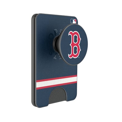Boston Red Sox Keyscaper Stripe PopSockets Magnetic Wallet
