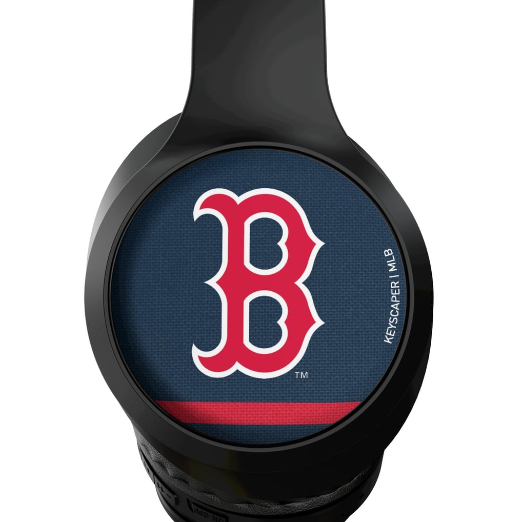 Boston Red Sox Keyscaper Stripe Wireless Bluetooth Headphones With Case