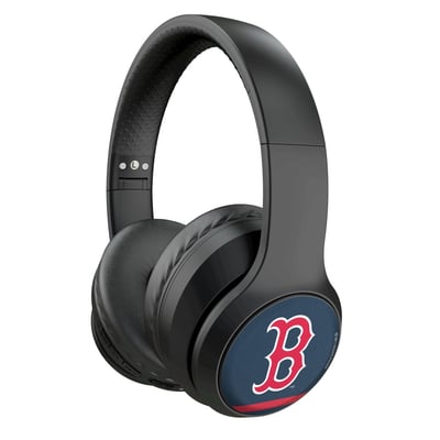 Boston Red Sox Keyscaper Stripe Wireless Bluetooth Headphones With Case