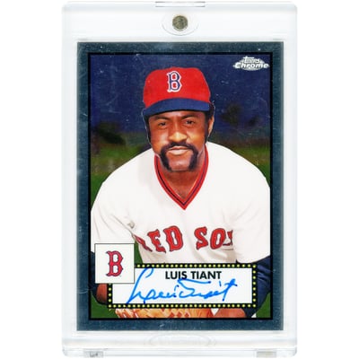 Luis Tiant Boston Red Sox Autographed 2021 Topps Chrome Platinum Anniversary Edition #PA-LT Card 