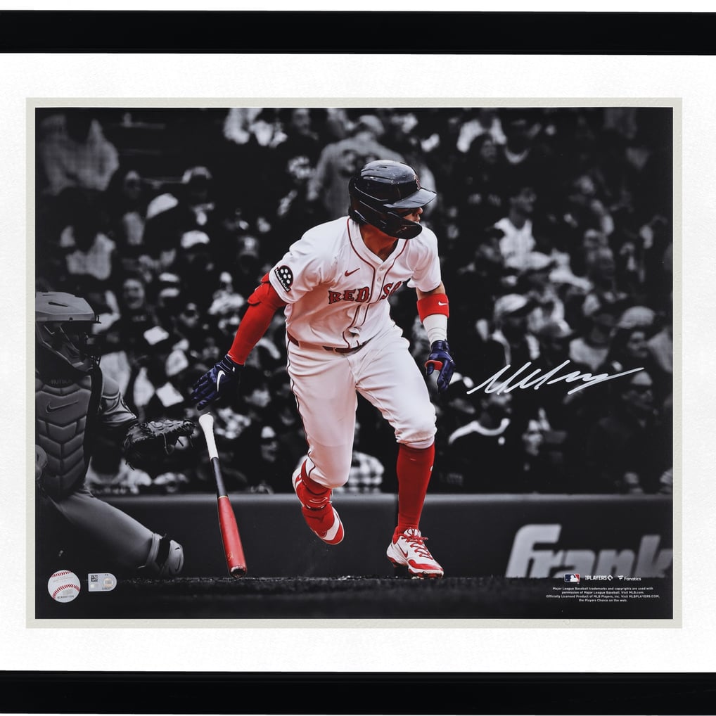Marcelo Mayer Boston Red Sox Autographed Fanatics Authentic 16" x 20" First MLB Hit Spotlight Photograph 