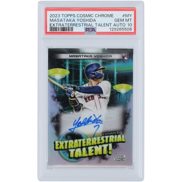 Masataka Yoshida Boston Red Sox Autographed 2023 Topps Cosmic 