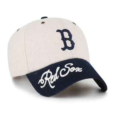 Boston Red Sox '47 Rope Script Clean Up Adjustable Hat - Natural/Navy