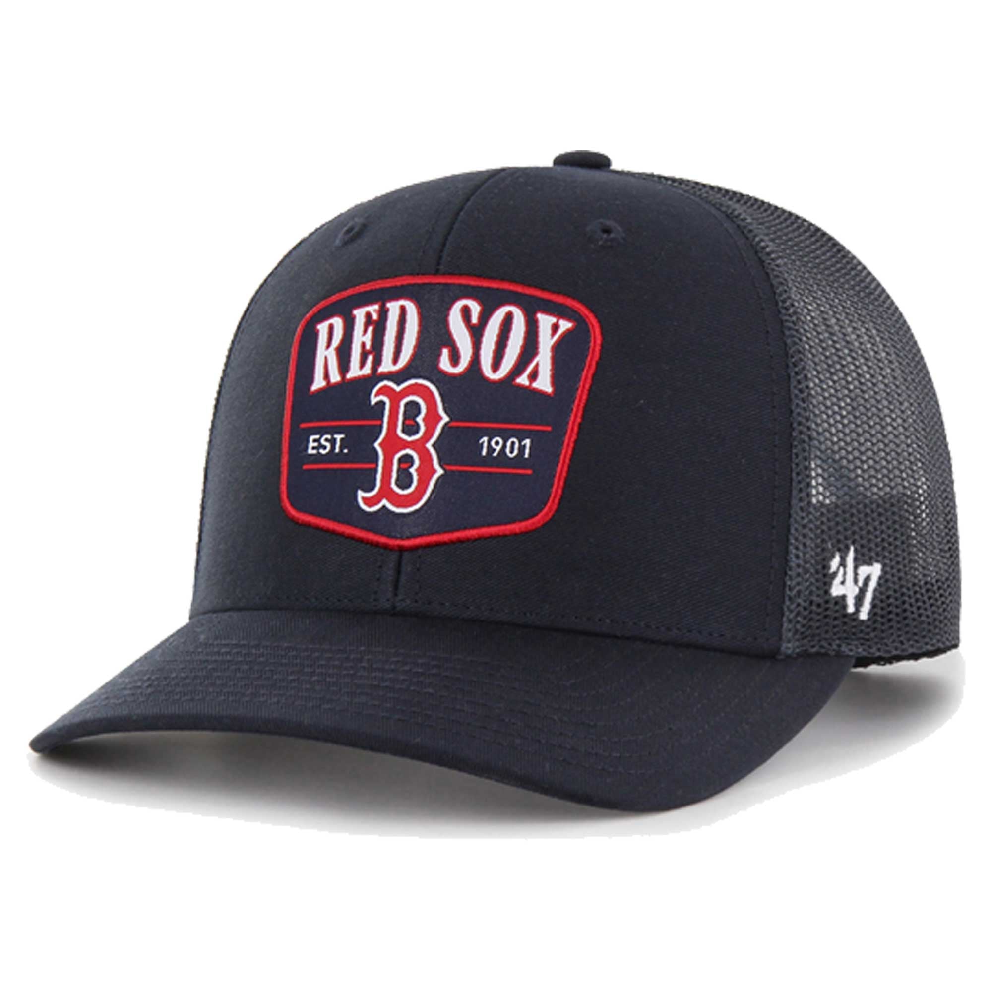 AXIS Boston Red Sox Navy Cap - Verstellbare Baseballkappe Aus 100% Baumwolle